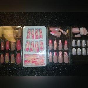 Pink and Nude Press-On Nail Set